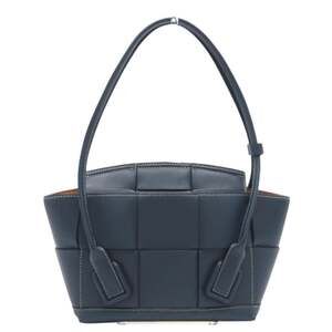 BOTTEGA VENETA Blue Leather Intrecciato Tote Bag